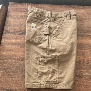 Carhartt Men’s Size 32 Loose Fit Canvas Utility Khaki Shorts